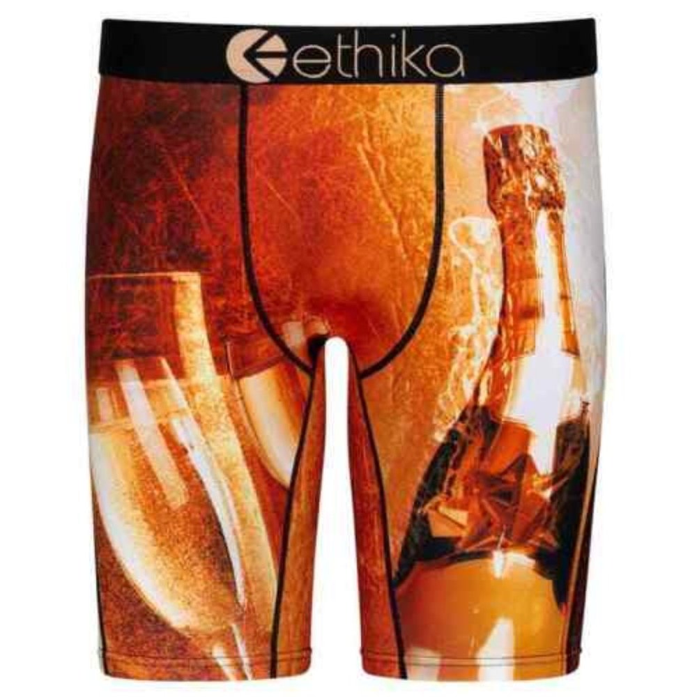 ETHIKA POP A BOTTLE CHAMPAGNE CELEBRATE PSD UNDERWEAR BOXERS BRIEFS MENS NEW PSD